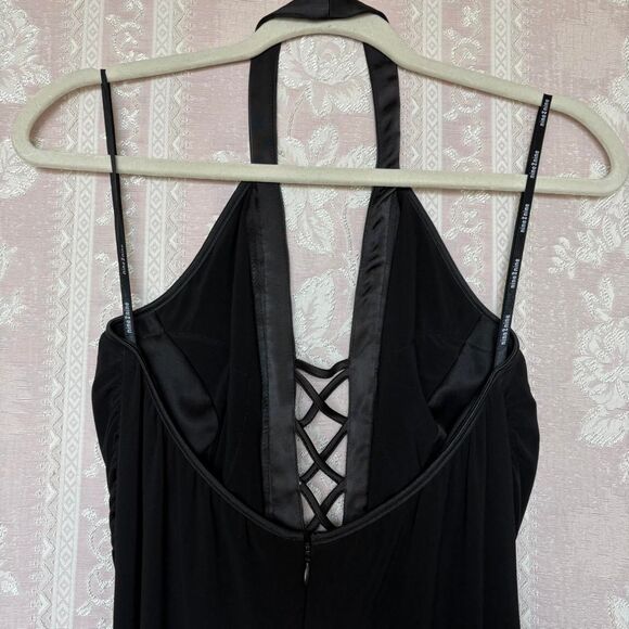 Vintage Nine 2 Nine Black Halter Gown Dress - Picture 4 of 8